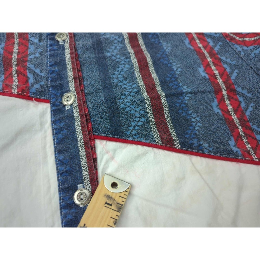 Vintage Ozark Mountain Shirt Womens 20W PLUS Aztec Colorblock Made‎ in USA - Picture 6 of 11